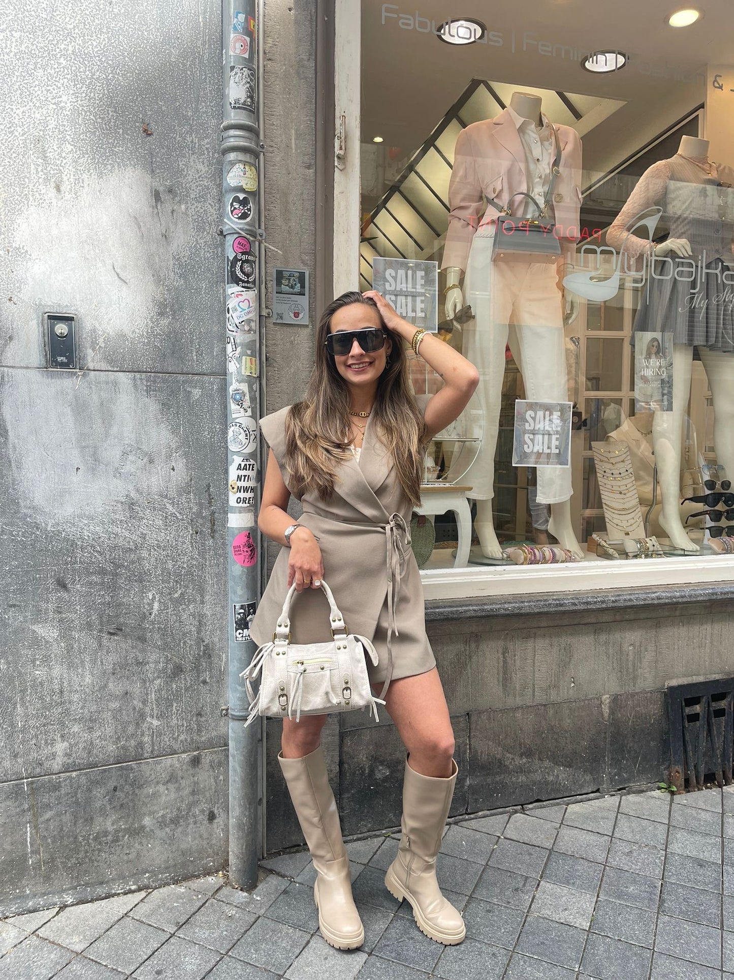 Love Story Gillet Blazer/Dress Taupe