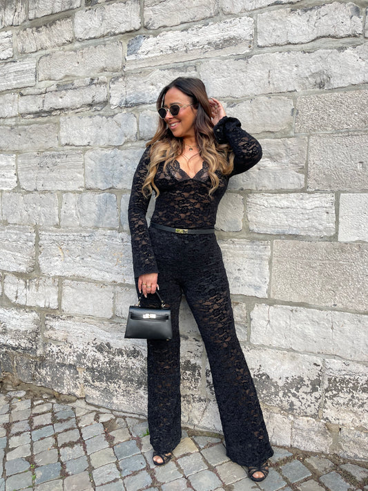 Midnight Lace Lover Body Black - MyBajka