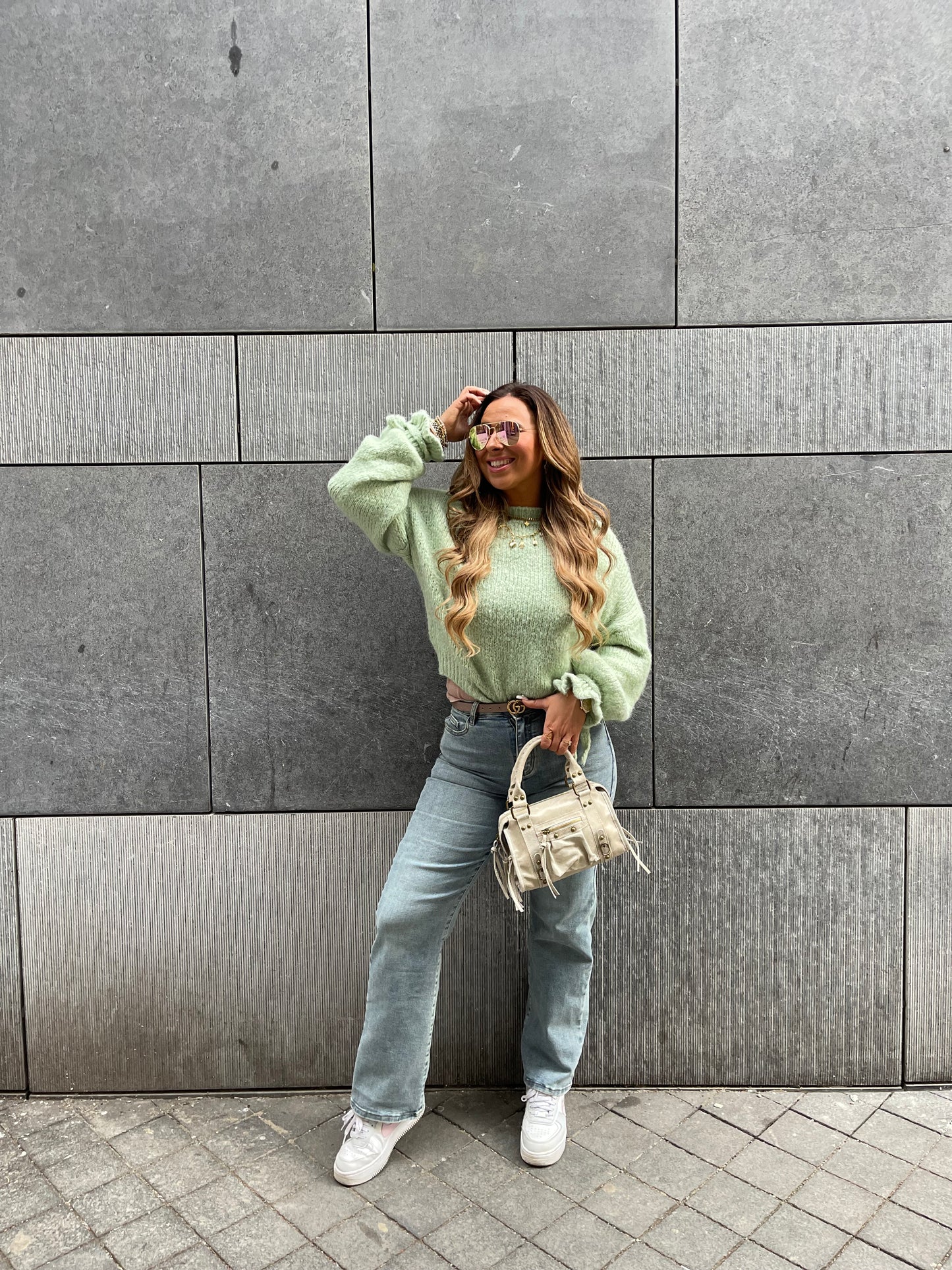 My Way Wide Leg Extra Stretch Denim Wood
