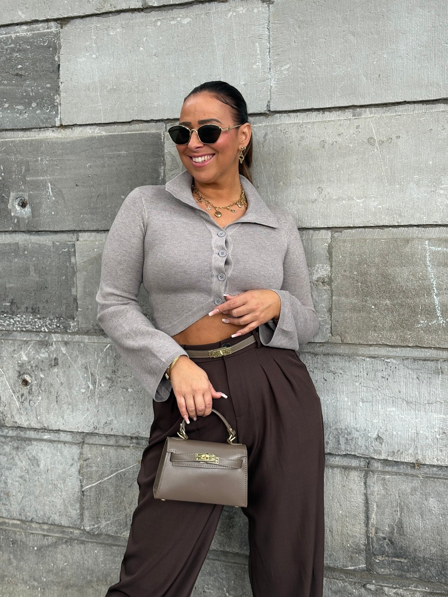 My Precious Fall Taupe Top