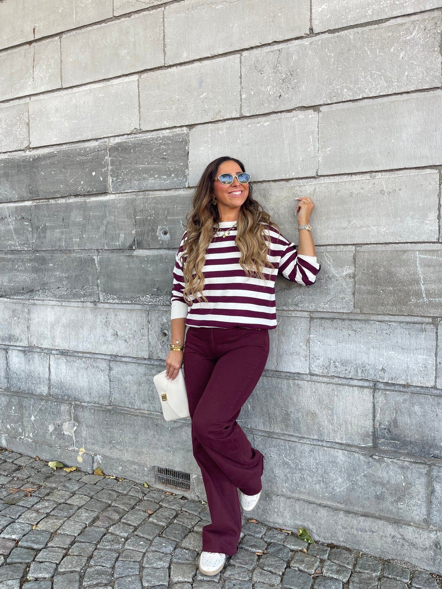 Burgundy Queen Jeans
