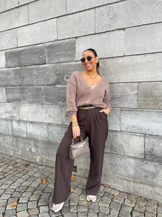 Love The Vibes Cardigan Taupe