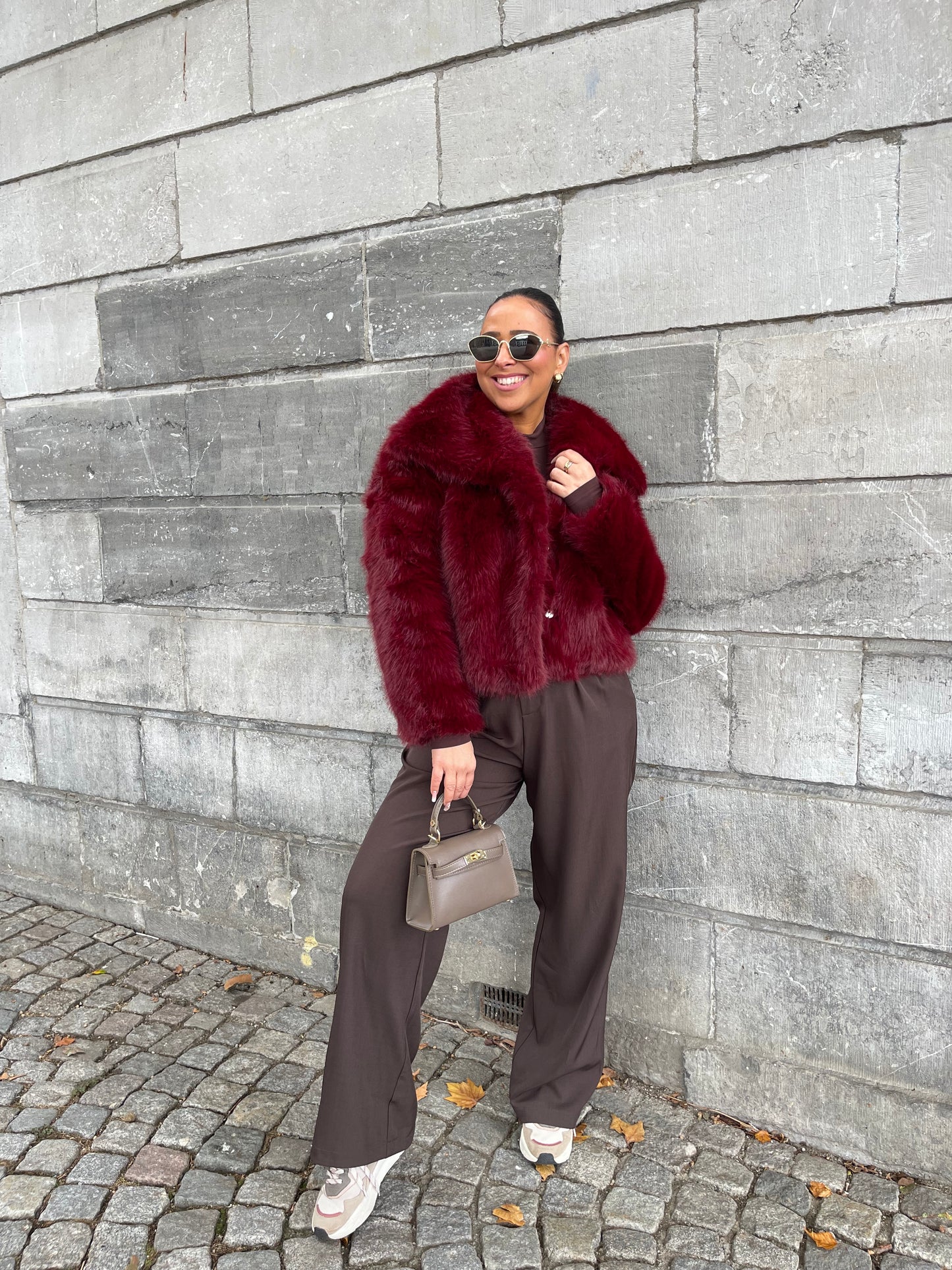 Magical Faux Fur Burgundy