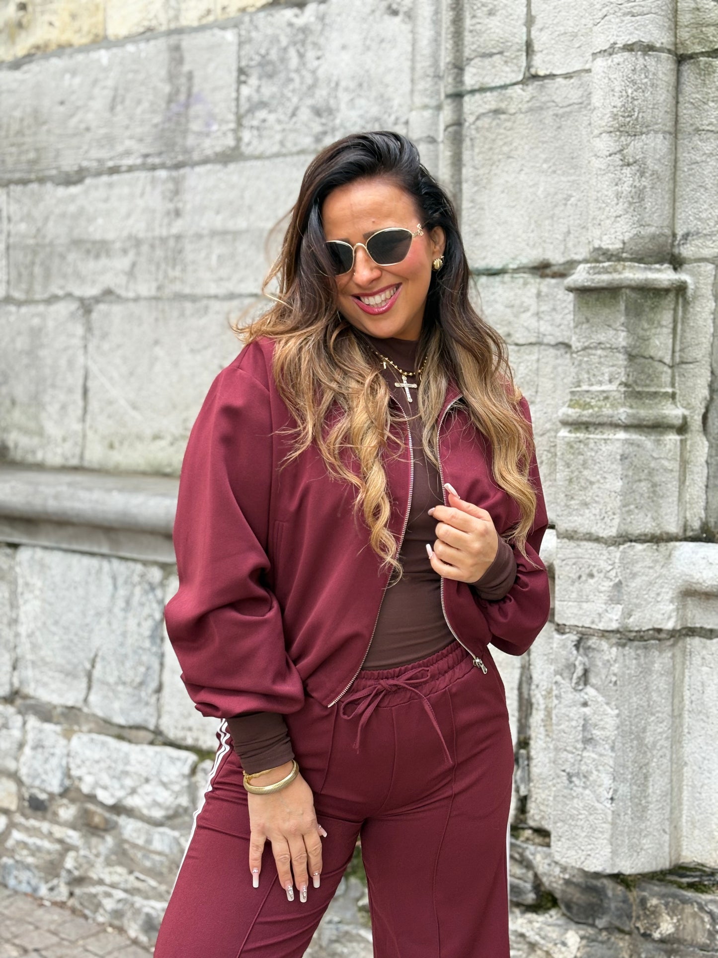 In The Style Jacket Burgundy