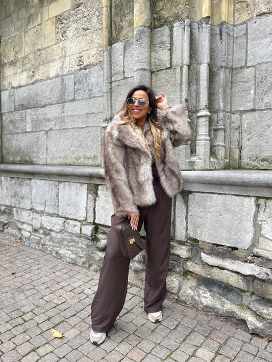 Magical Faux Fur Taupe