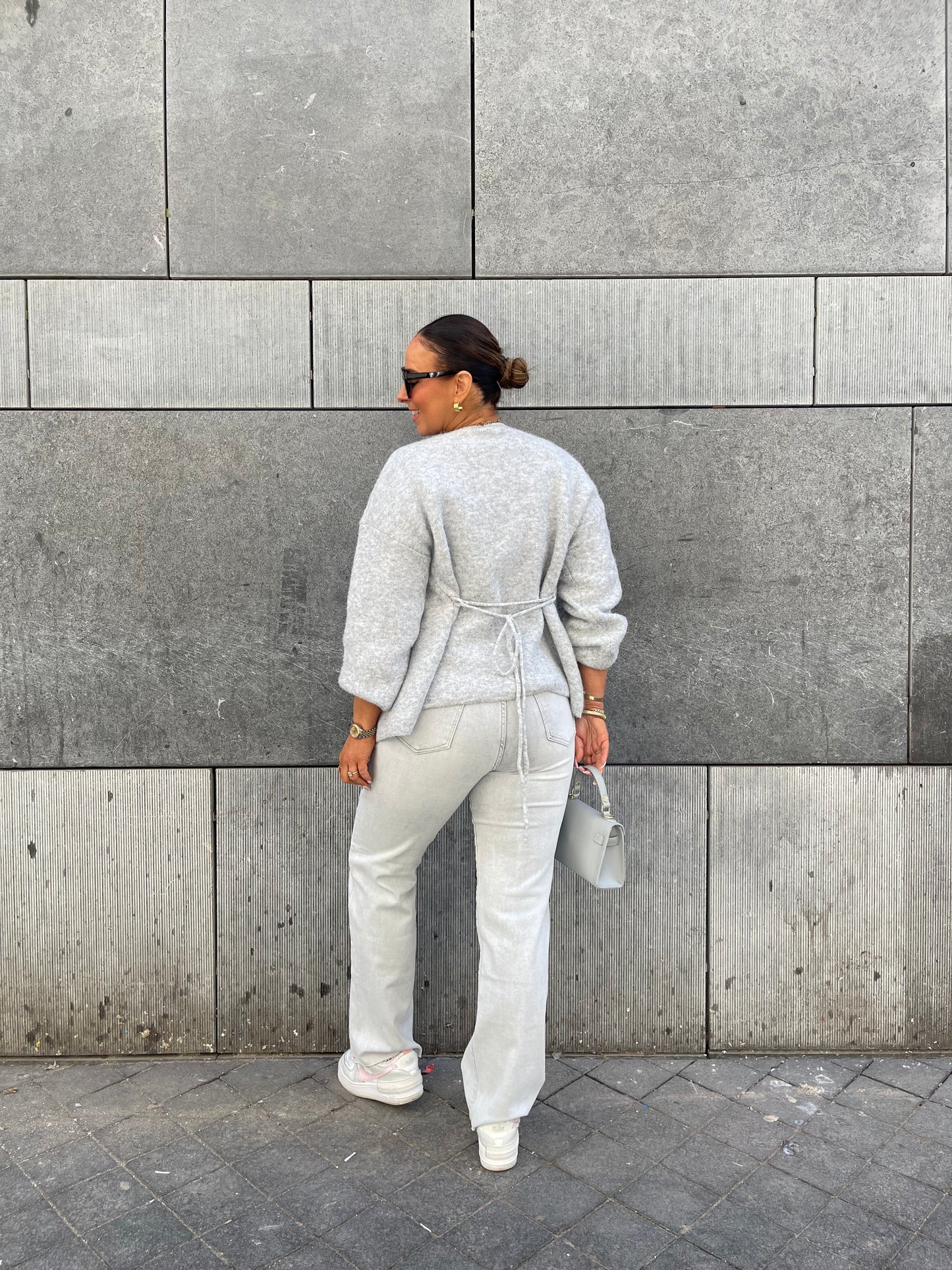 My Way Wide Leg Extra Stretch Light Grey