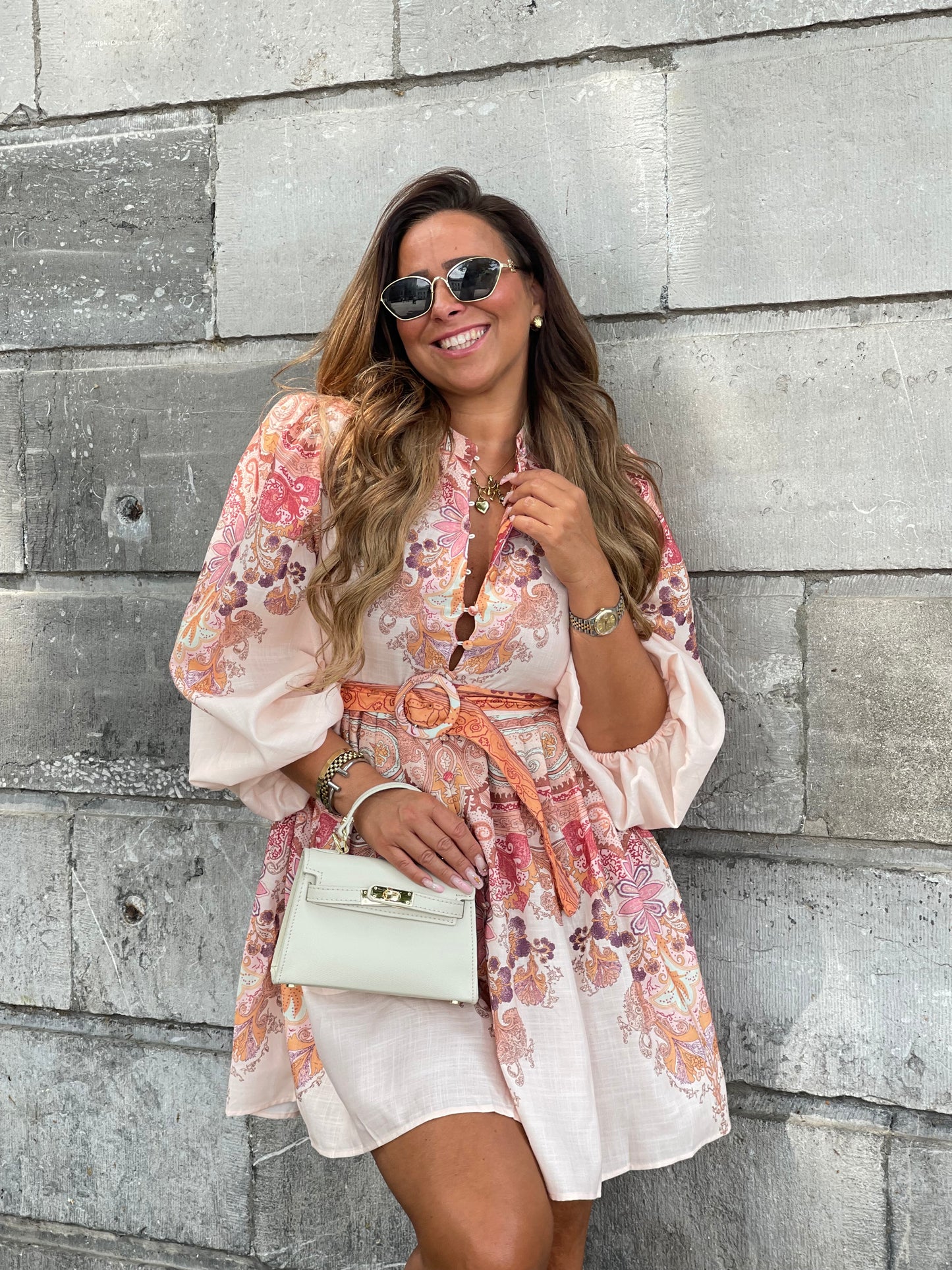 Loonly Lover Dress Orange