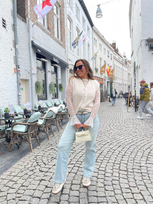 My Way Wide Leg Extra Stretch Light Blue