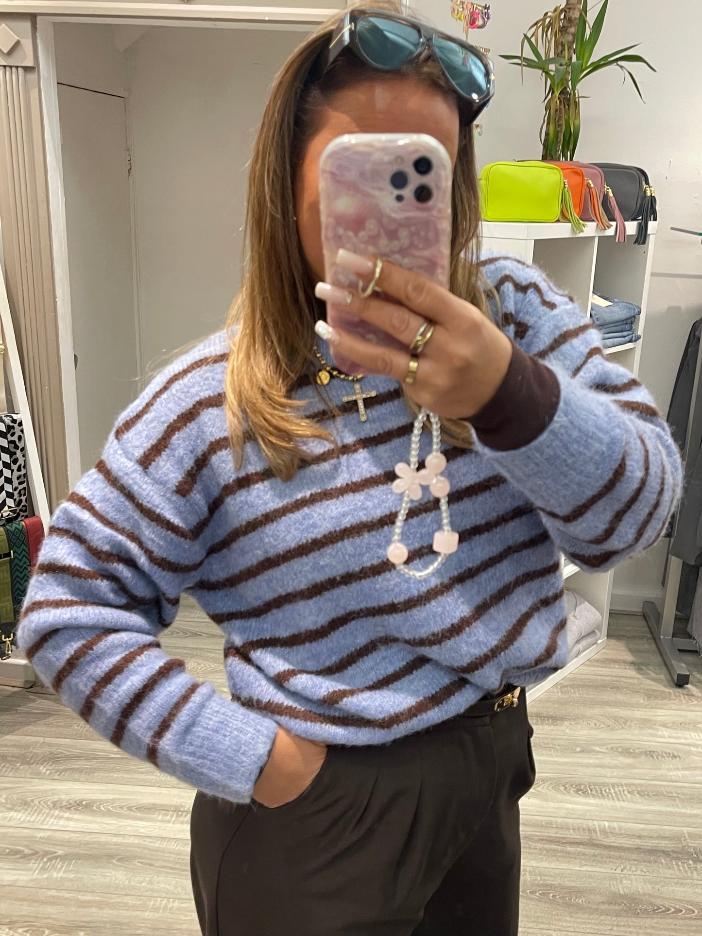 Light Blue Stripe Sweat - MyBajka