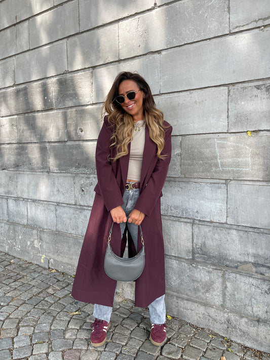 Love Story Coat Burgundy