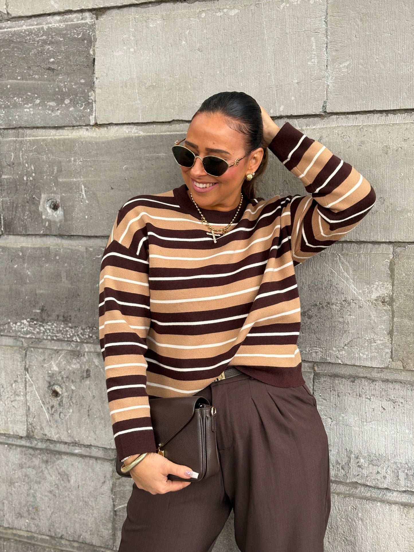 Camel Stripe Long