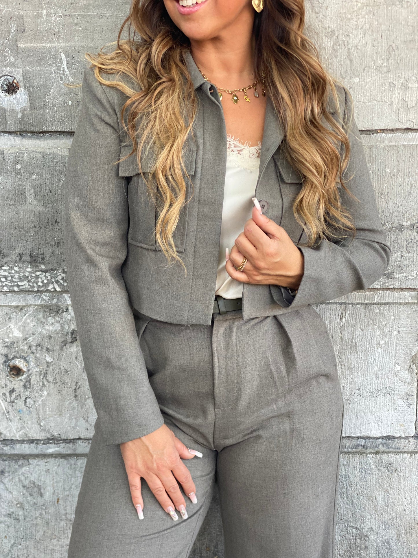 Lovely Winter Khaki Pantalon
