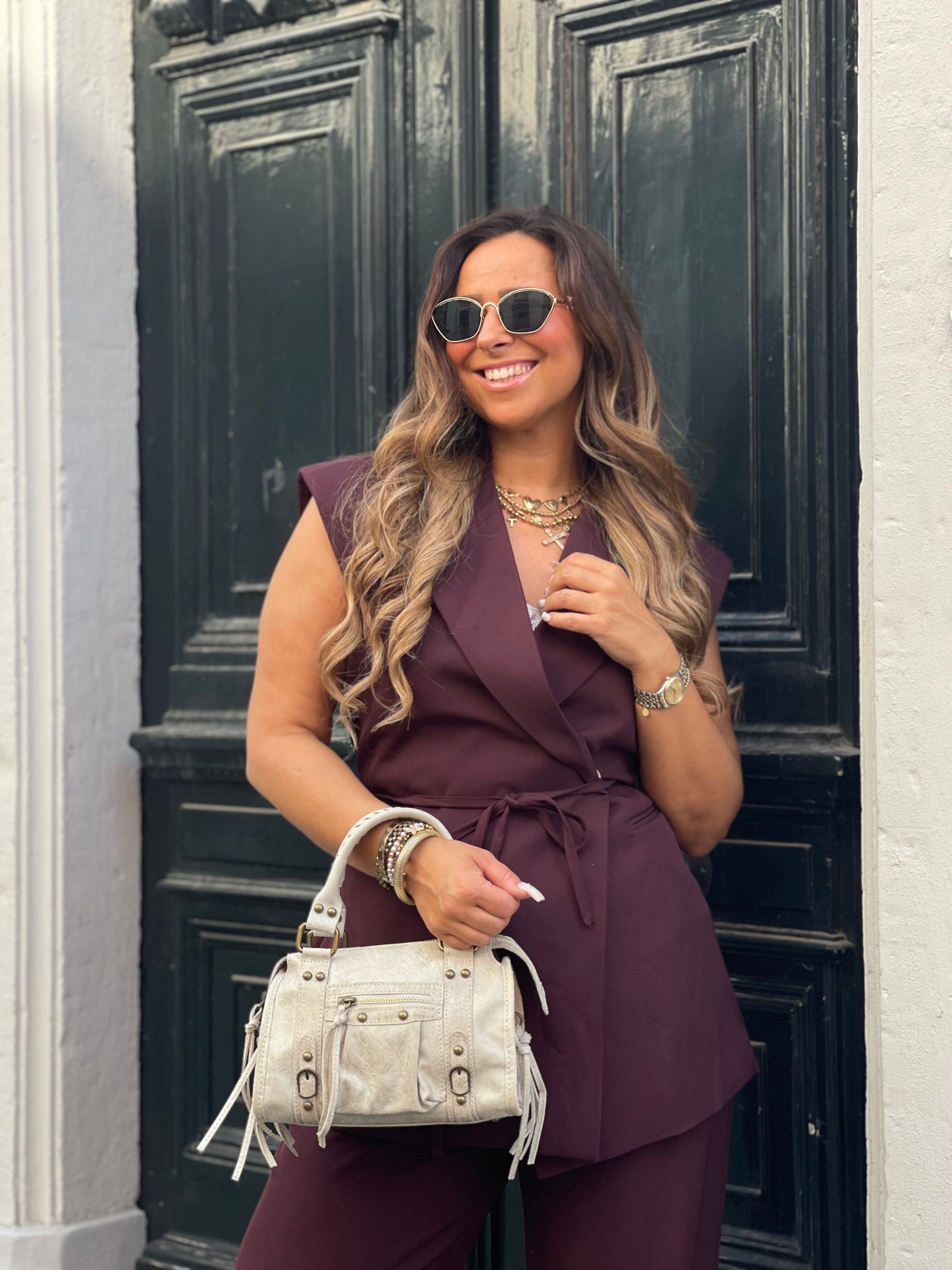 Love Story Gilletje Blazer/Dress Burgundy