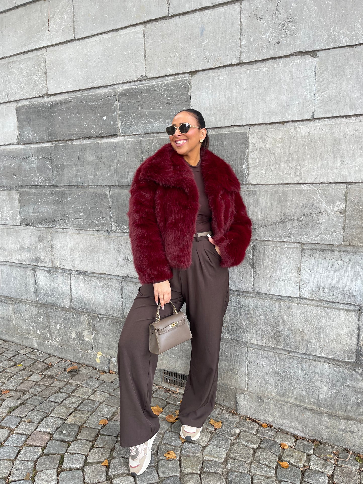 Magical Faux Fur Burgundy