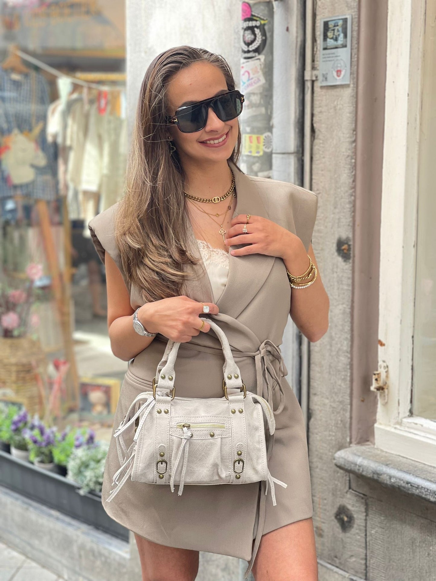 Love Story Gillet Blazer/Dress Taupe