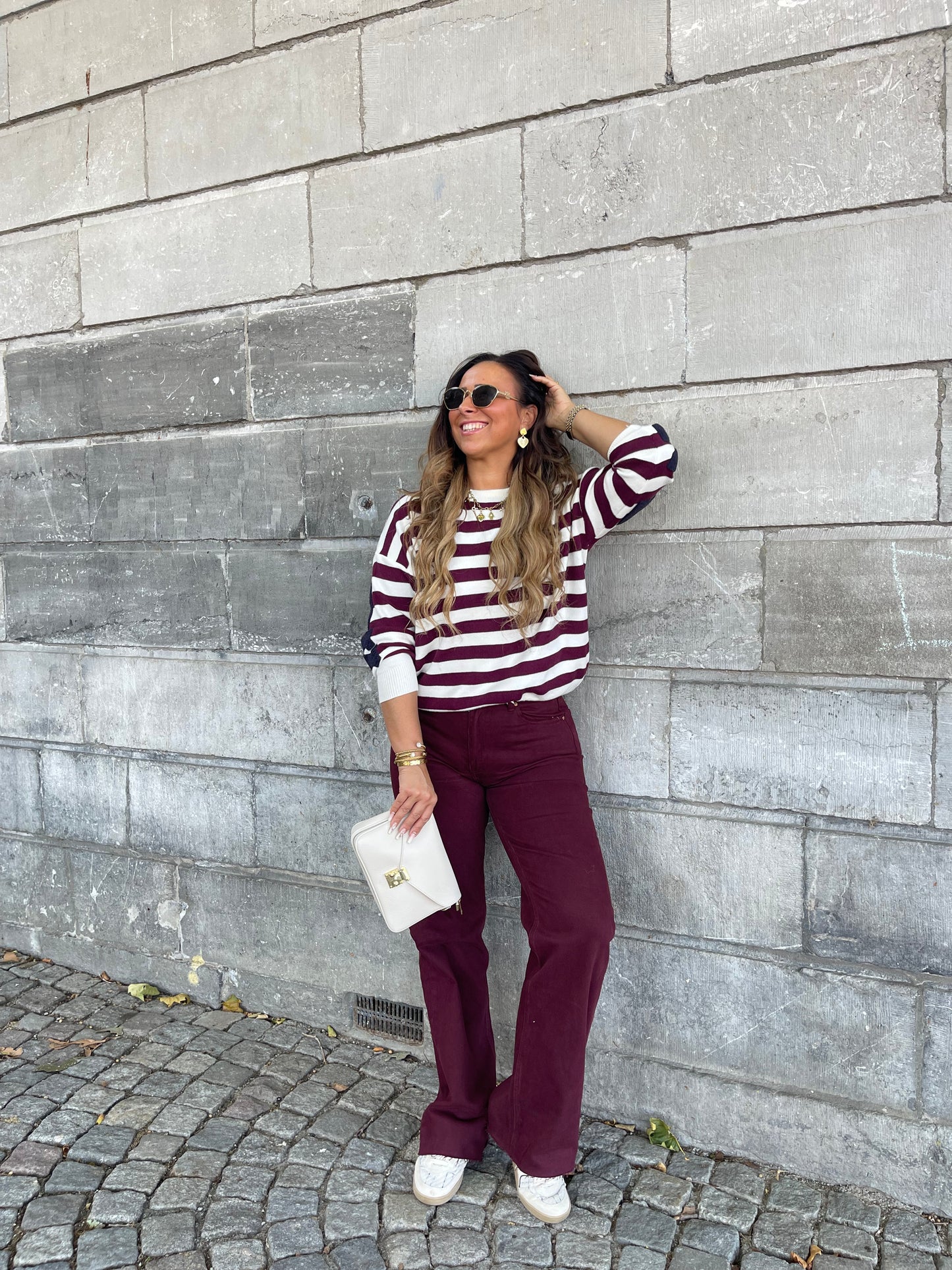 Burgundy Queen Jeans