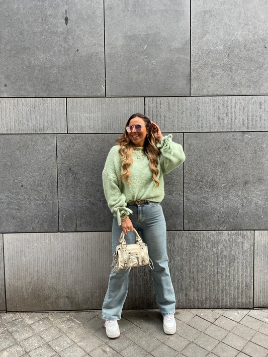 My Way Wide Leg Extra Stretch Denim Wood