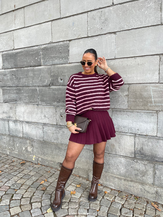 Cherrie Stripe Sweat