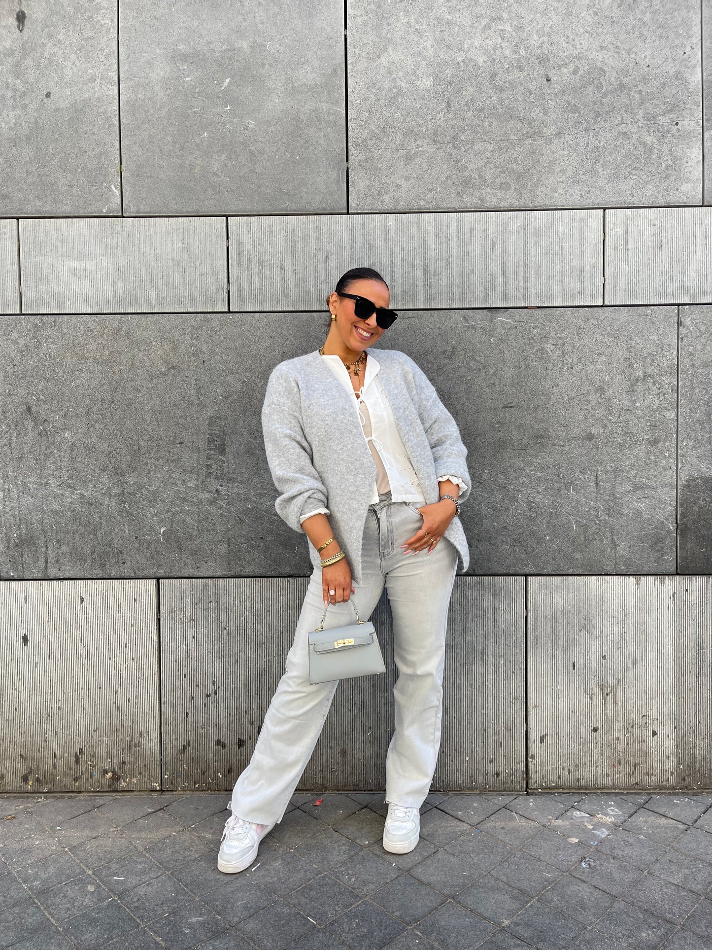 My Way Wide Leg Extra Stretch Light Grey