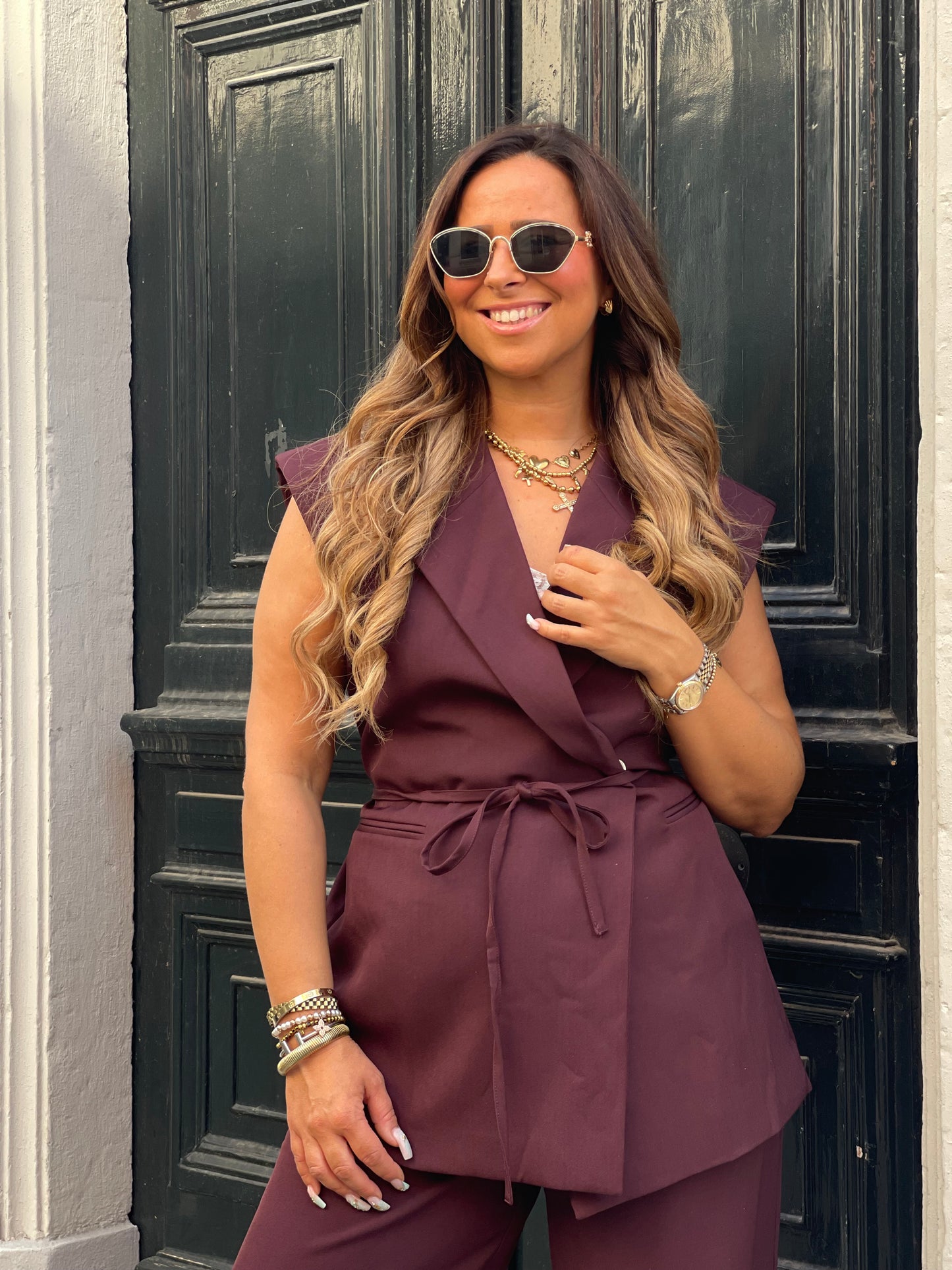 Love Story Gilletje Blazer/Dress Burgundy