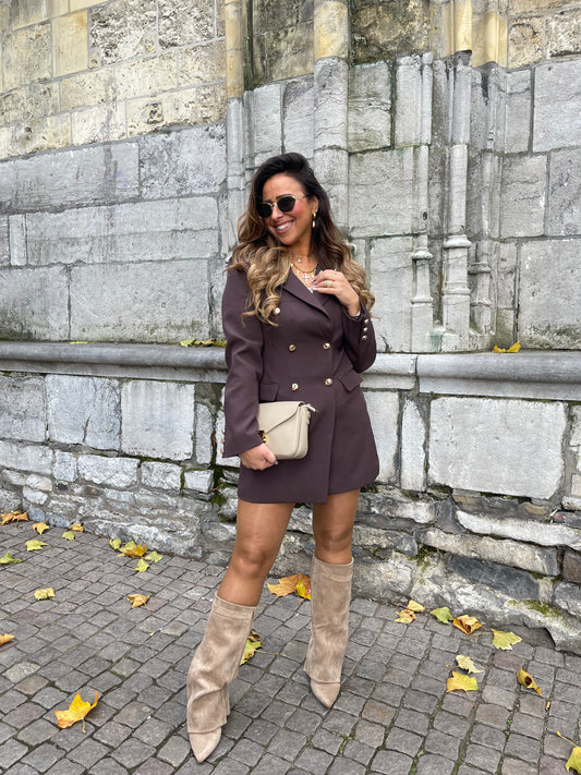 Blazer Dress Brown