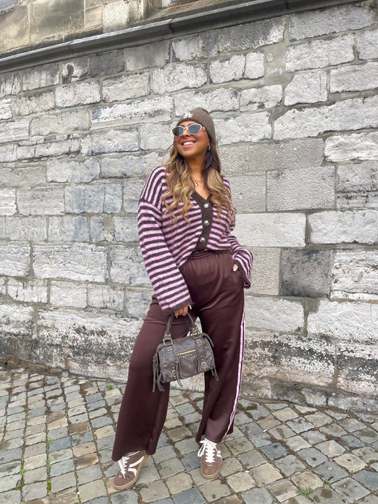 Pink Stripe Cardigan - MyBajka