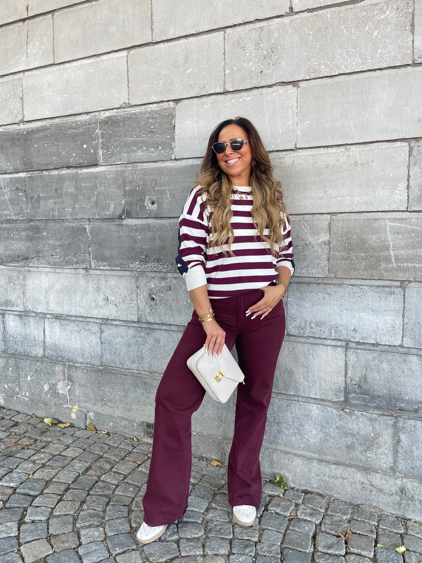 Burgundy Queen Jeans