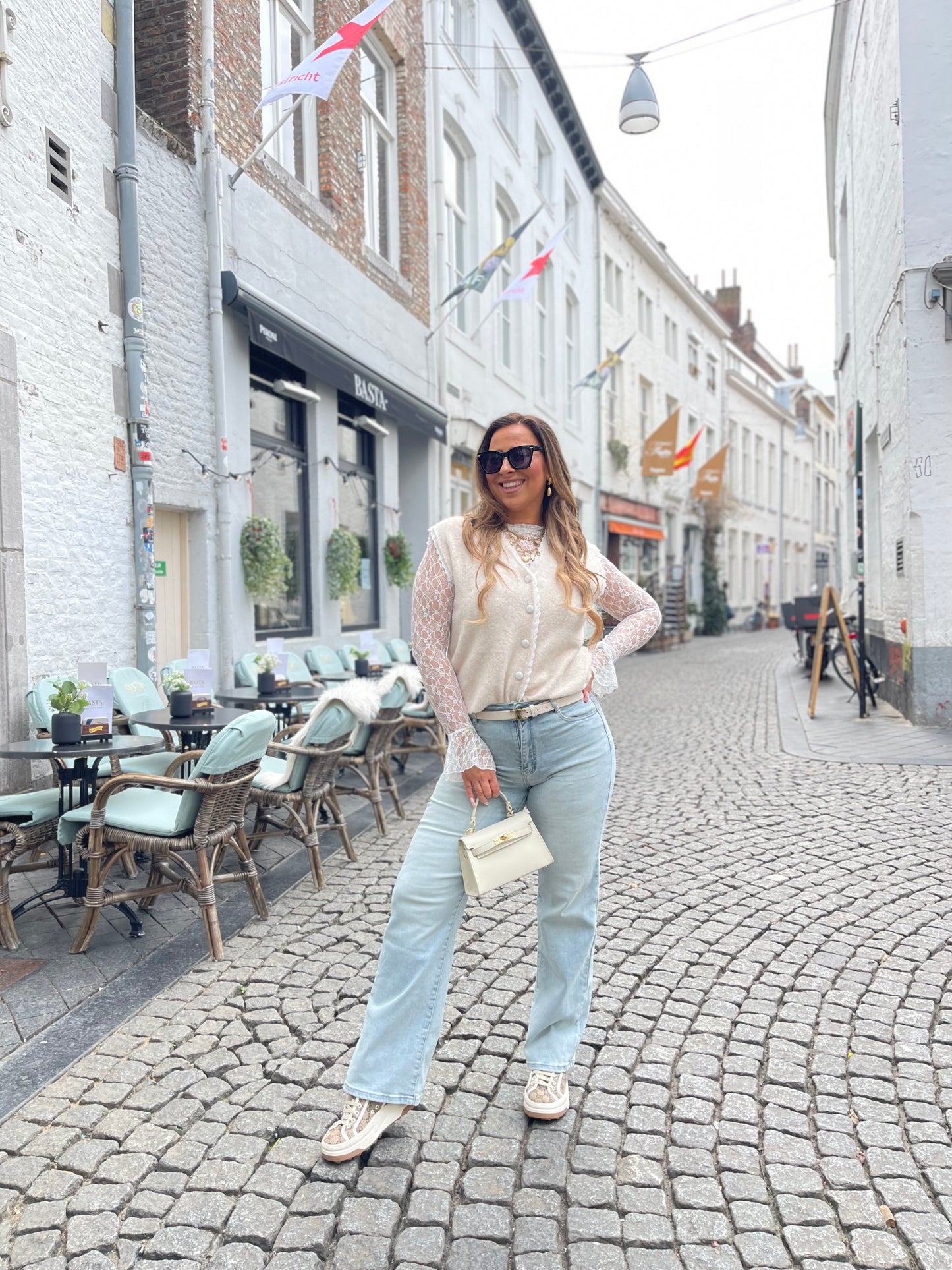 My Way Wide Leg Extra Stretch Light Blue