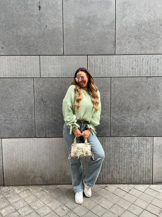 My Way Wide Leg Extra Stretch Denim Wood