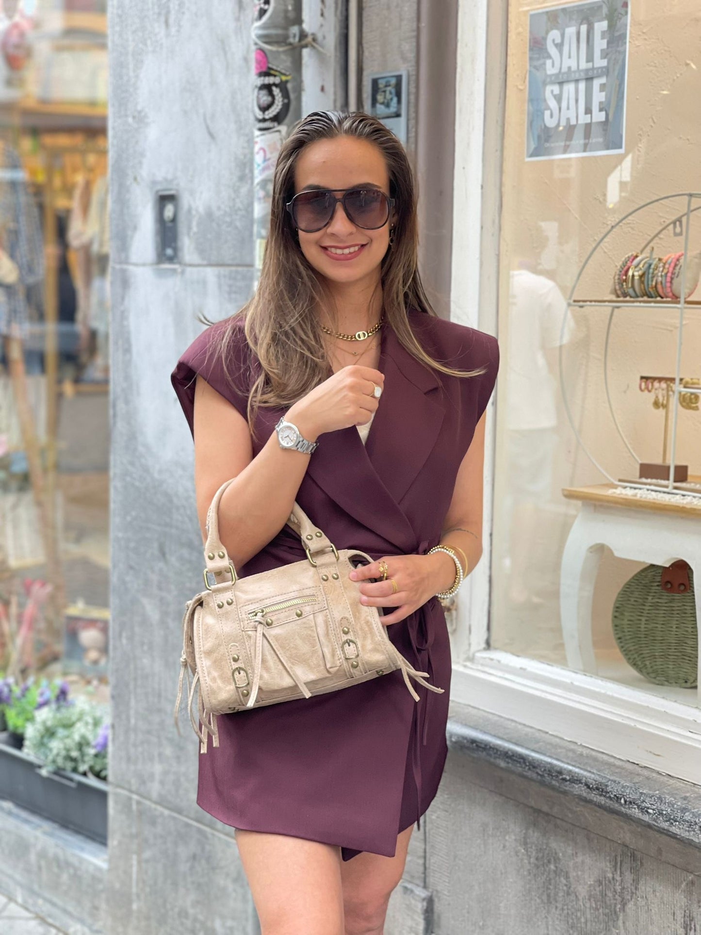 Love Story Gilletje Blazer/Dress Burgundy
