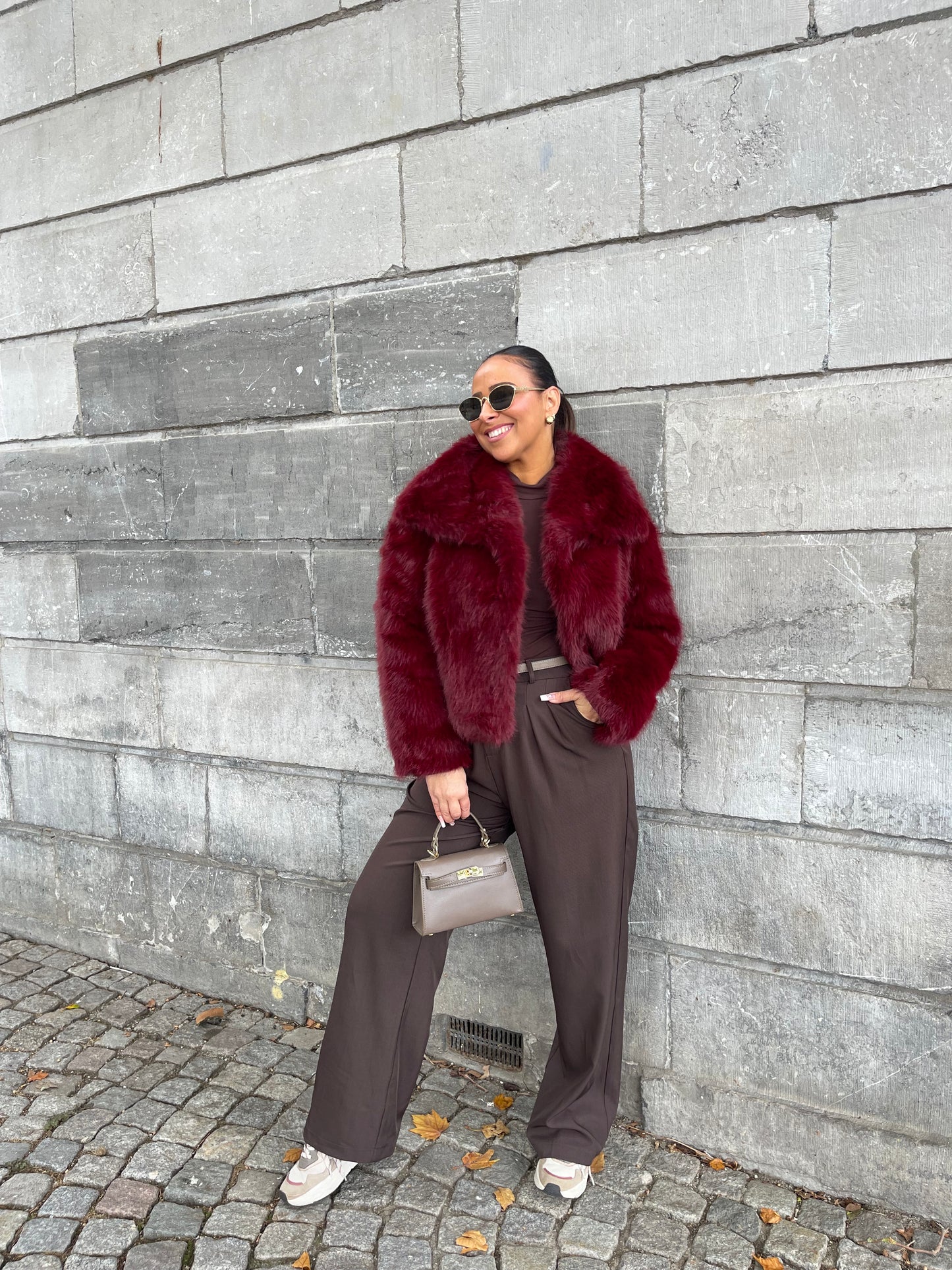 Magical Faux Fur Burgundy