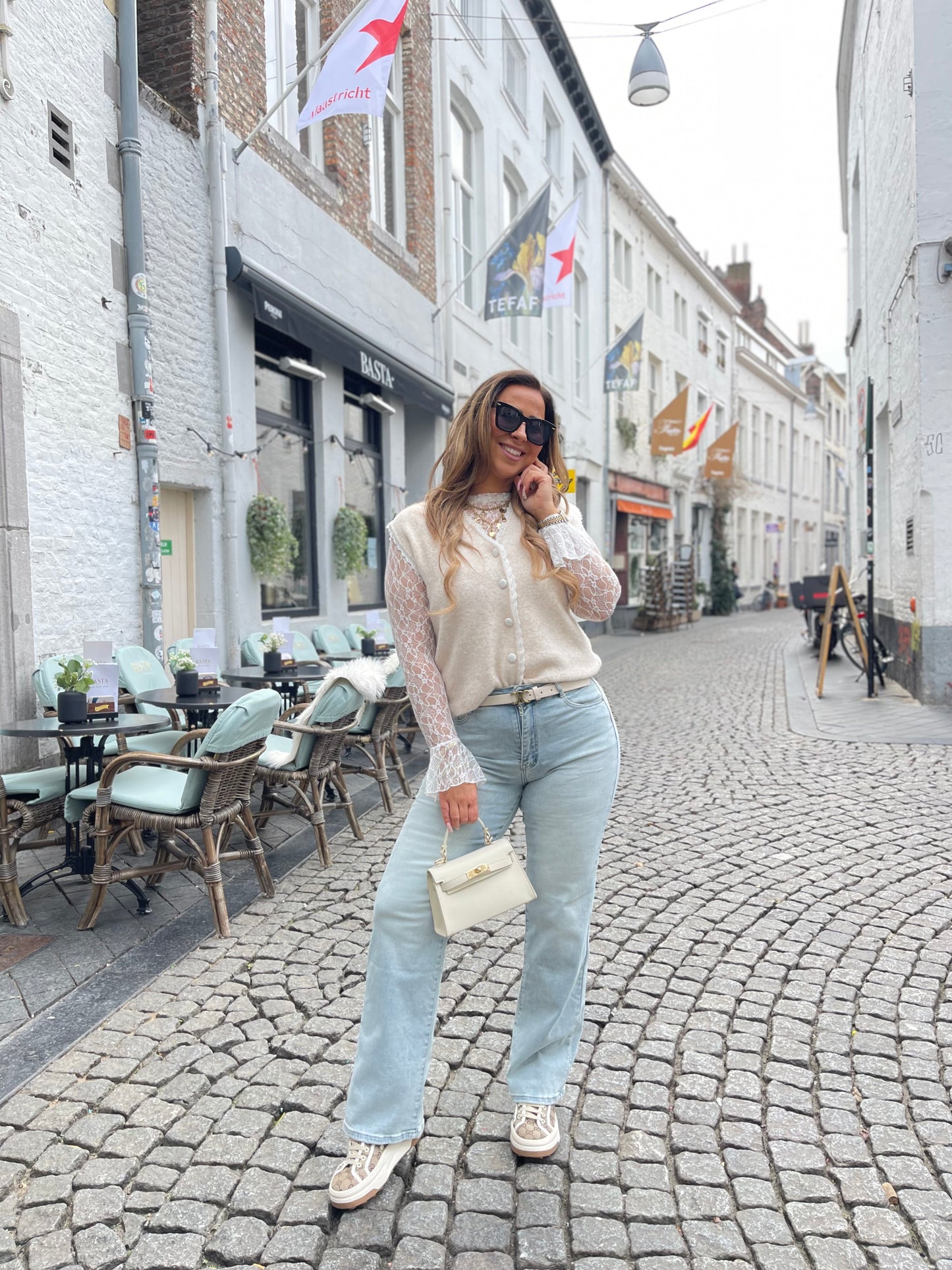 My Way Wide Leg Extra Stretch Light Blue