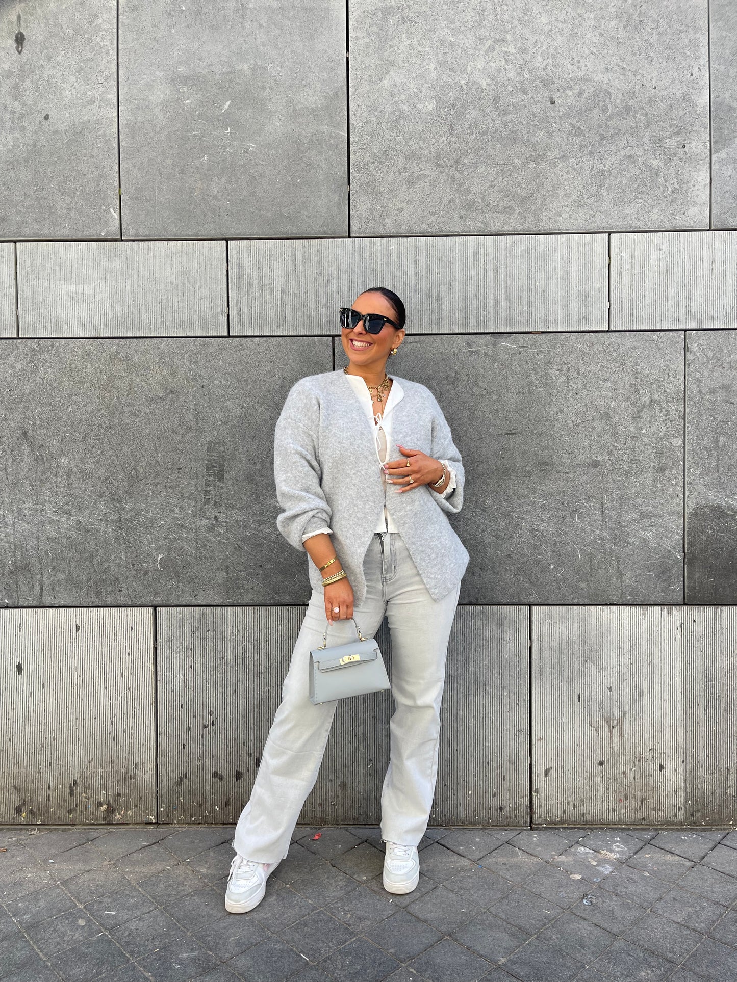 My Way Wide Leg Extra Stretch Light Grey
