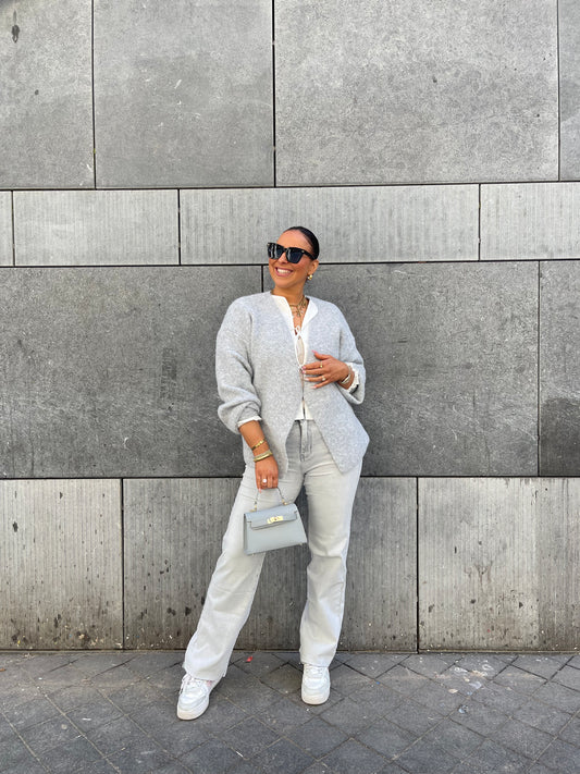 My Way Wide Leg Extra Stretch Light Grey