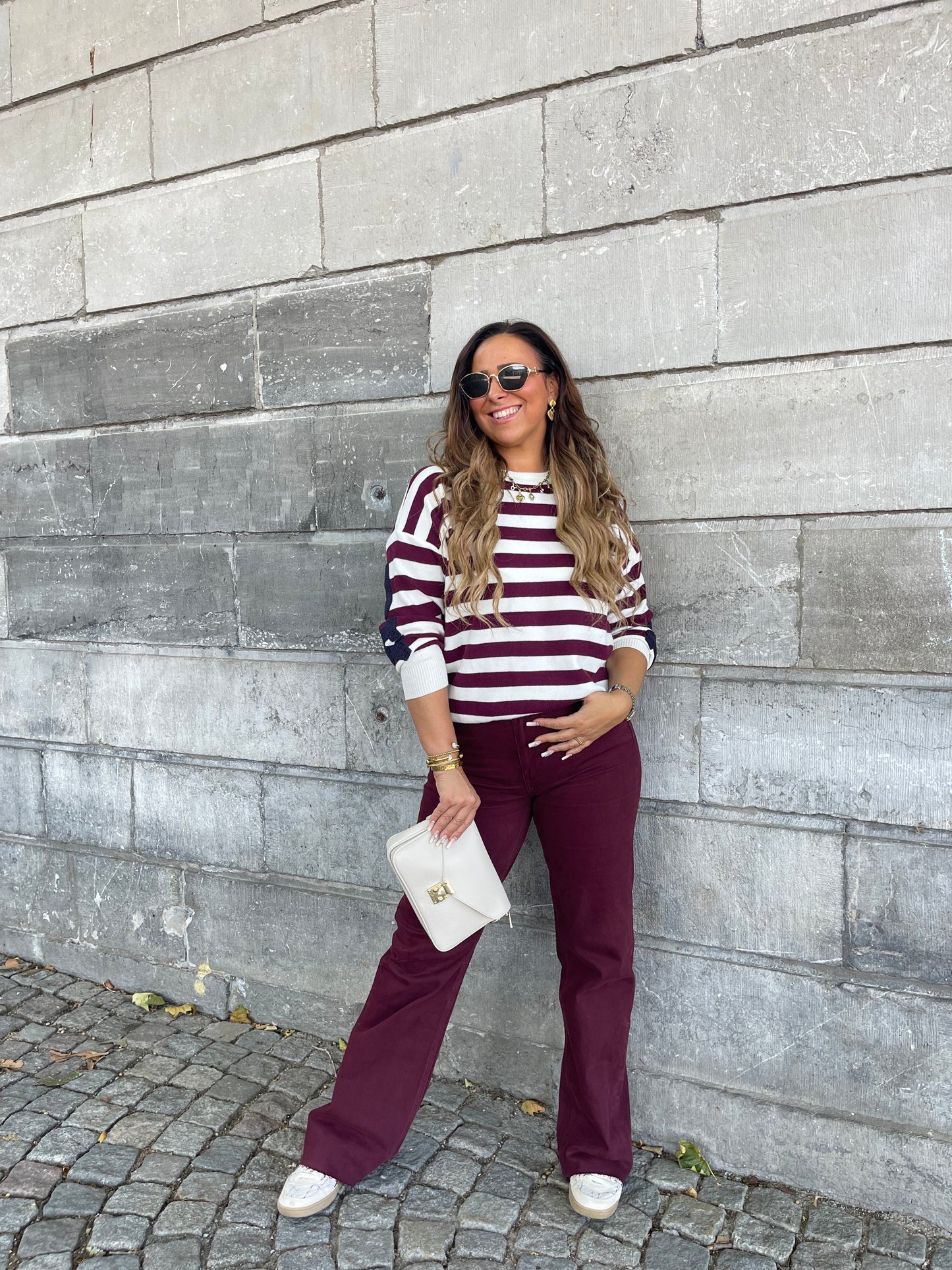 Burgundy Queen Jeans