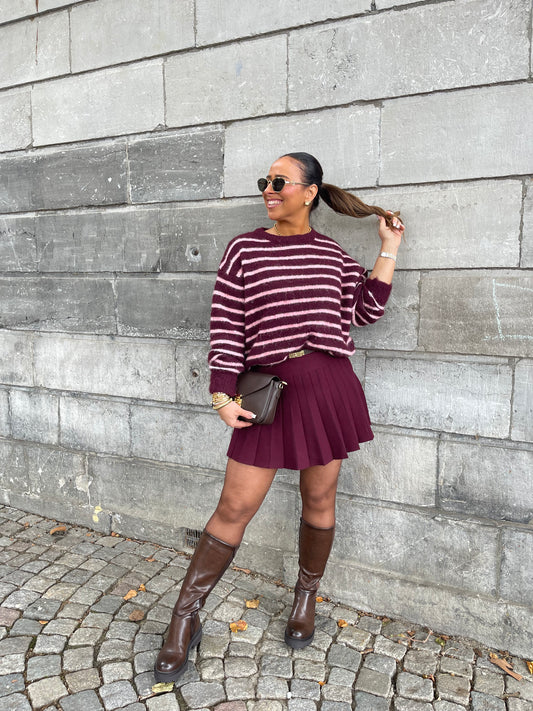 Cherrie Stripe Sweat