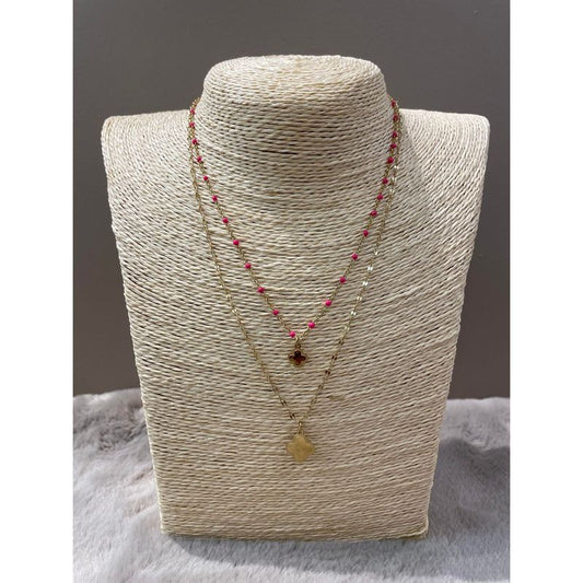 Ketting Double Pink