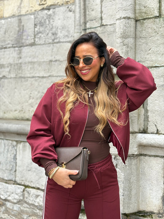 In The Style Jacket Burgundy