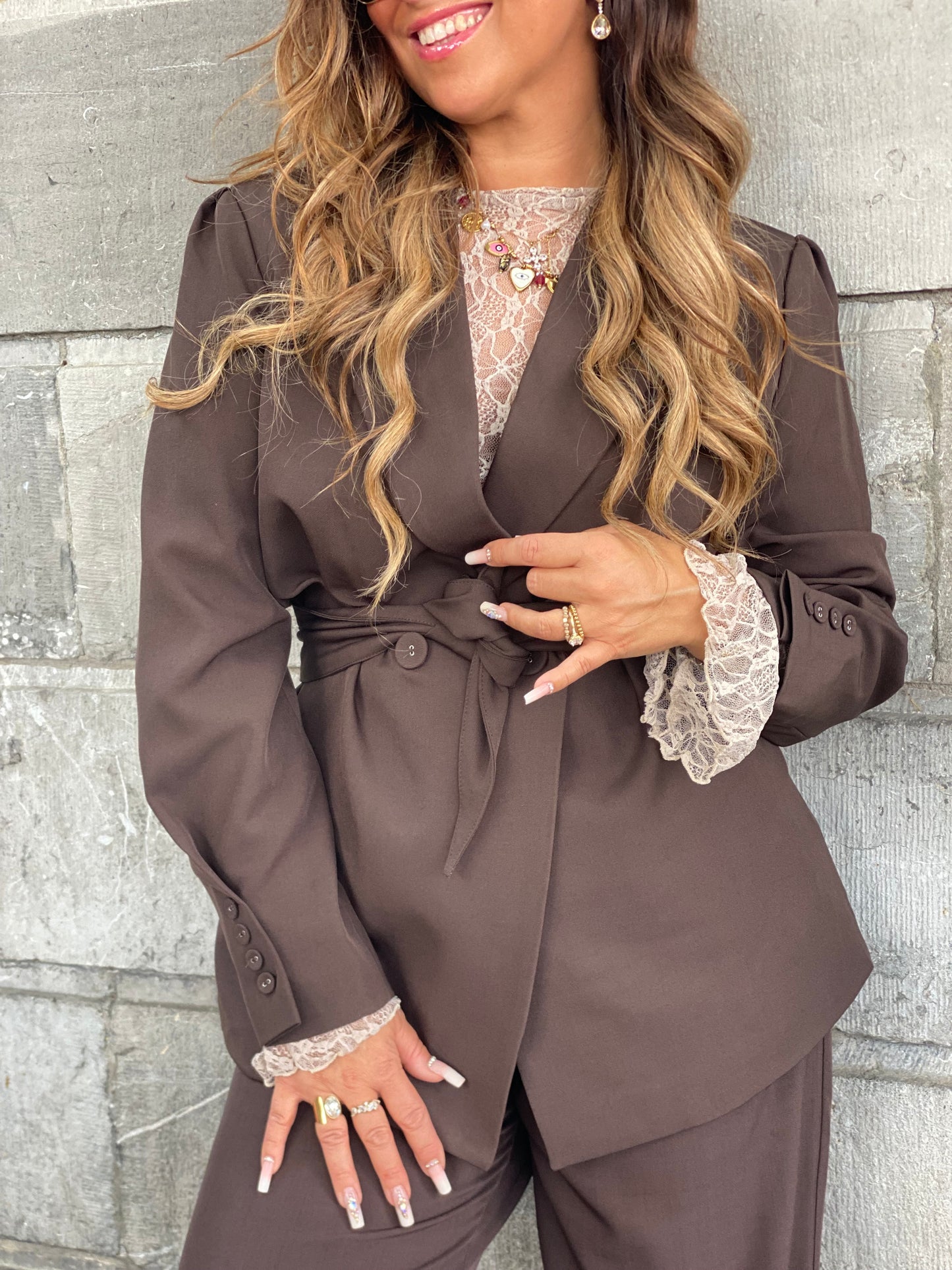 Love Story Blazer Brown