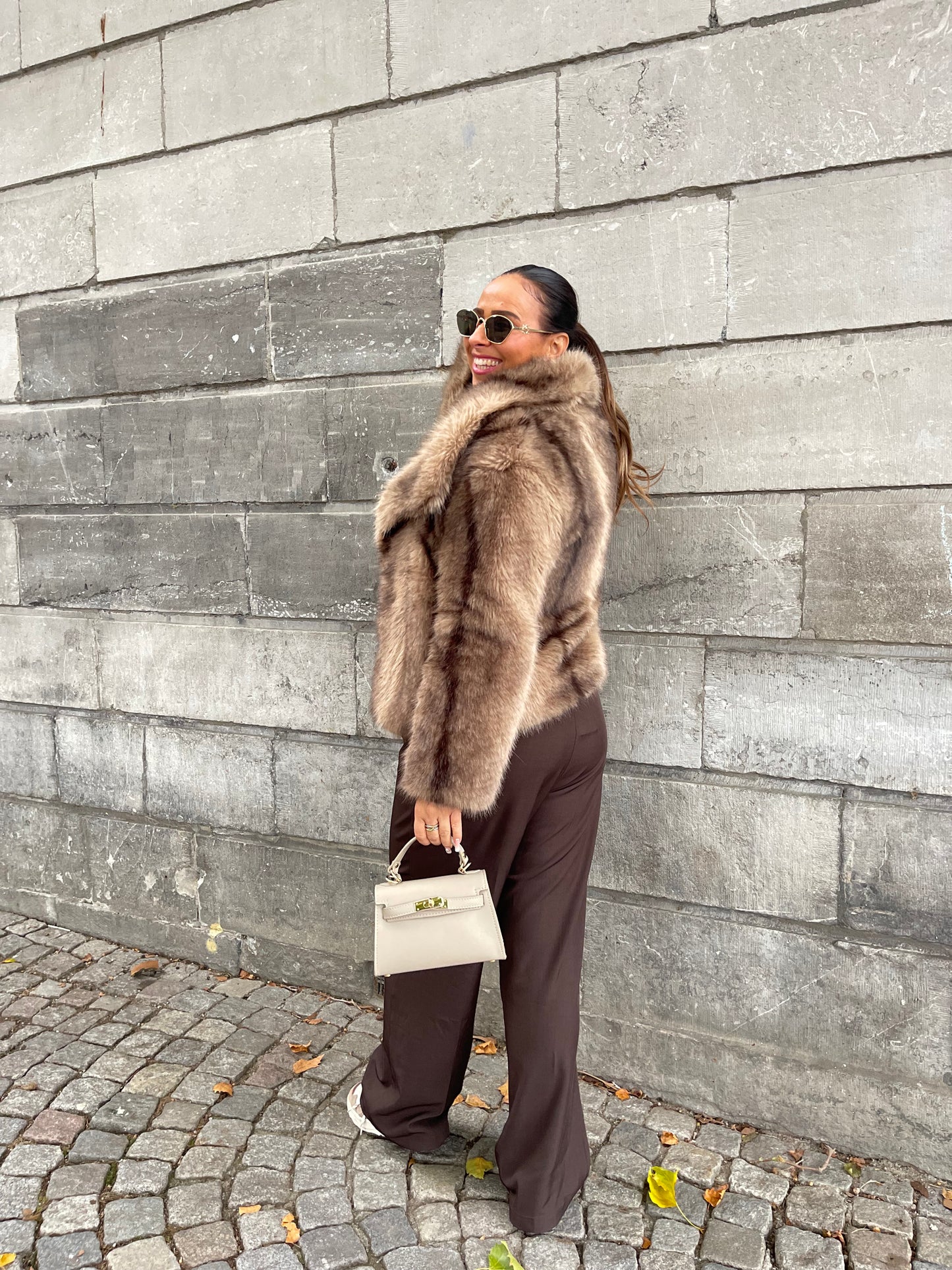 Magical Faux Fur Brown/Taupe