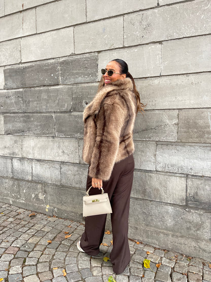 Magical Faux Fur Brown/Taupe