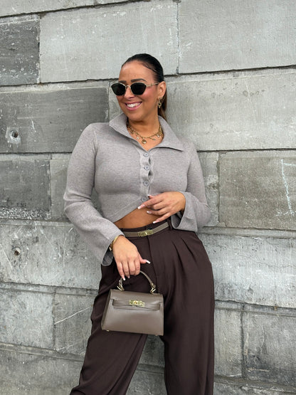 My Precious Fall Taupe Top