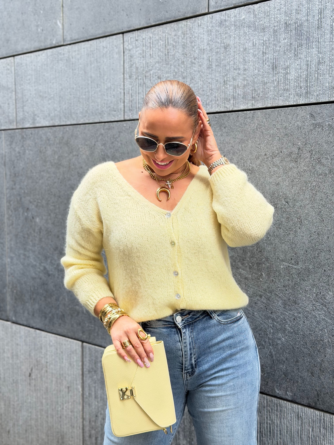 Love The Vibes Cardigan Butter Yellow