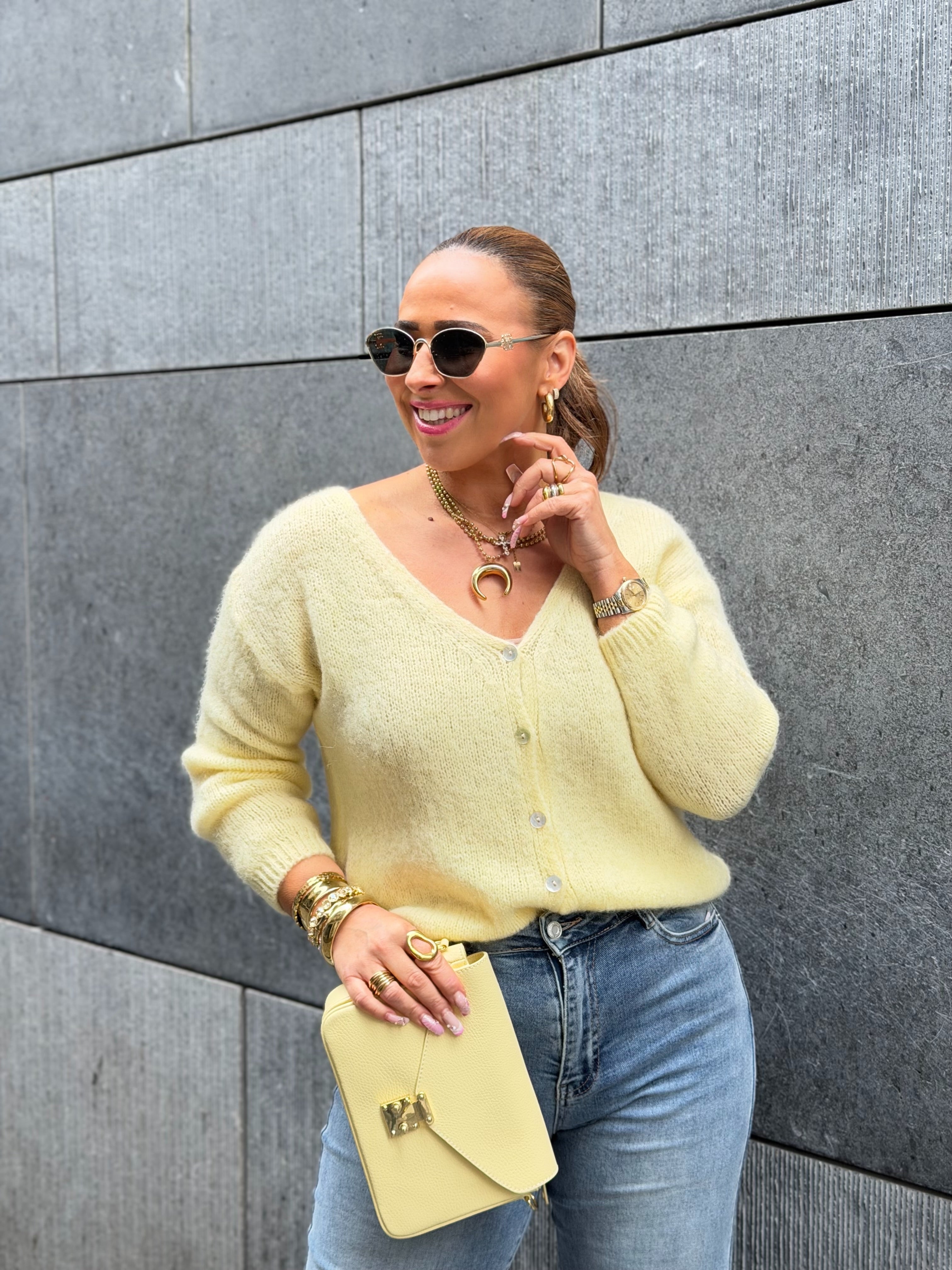 Love The Vibes Cardigan Butter Yellow