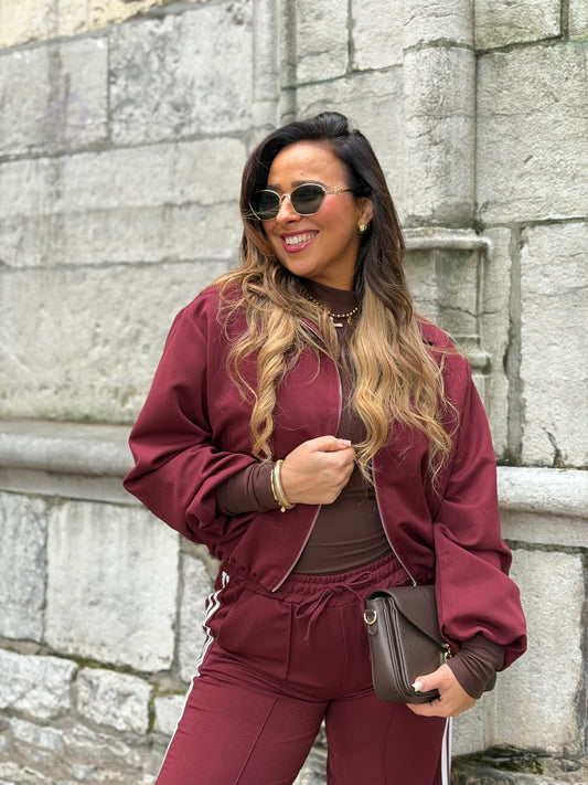 In The Style Jacket Burgundy