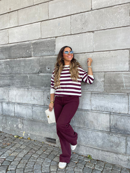 Burgundy Queen Jeans