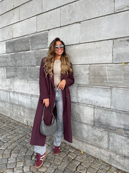 Love Story Coat Burgundy