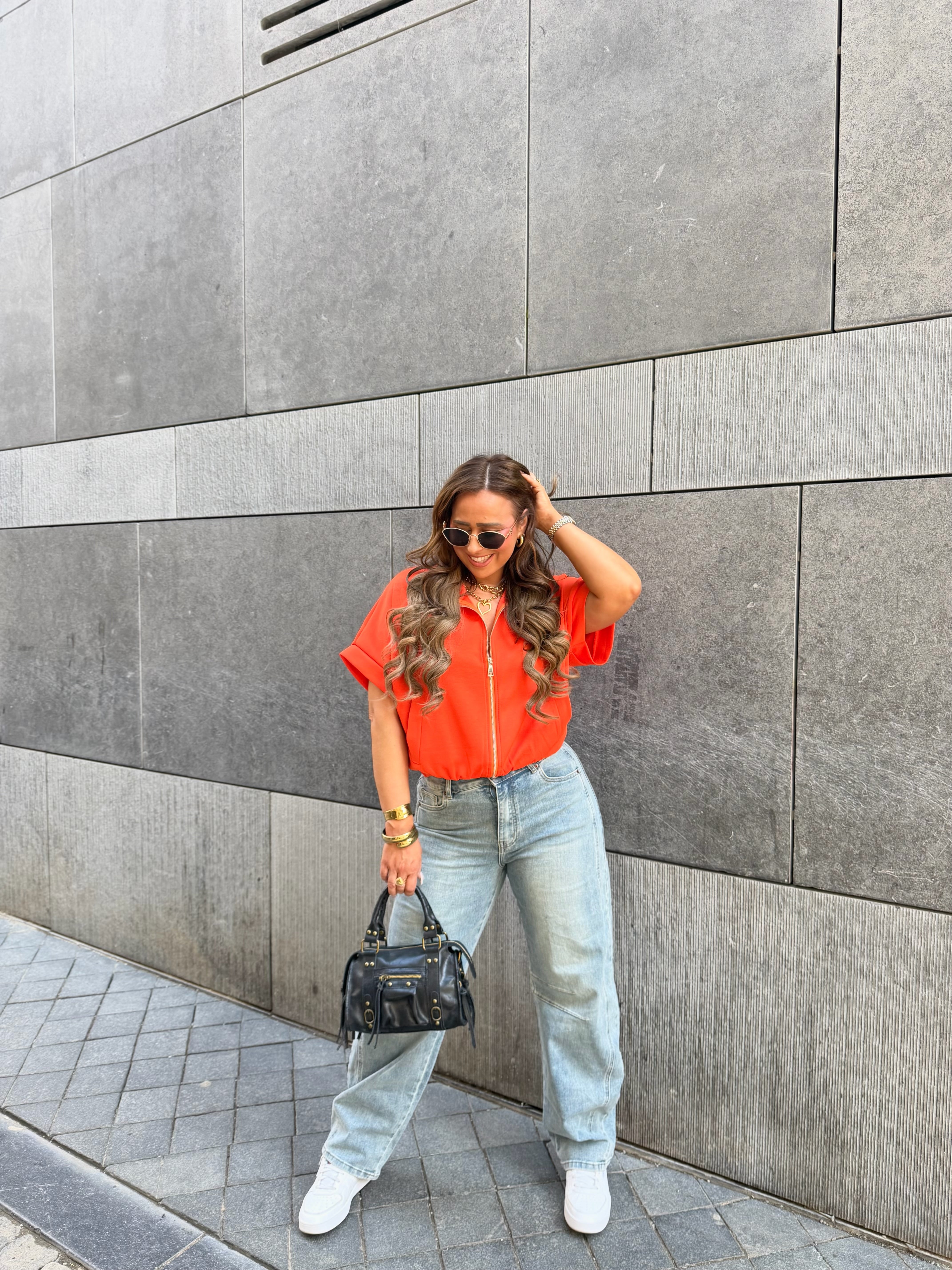 Casual Zipper Orange