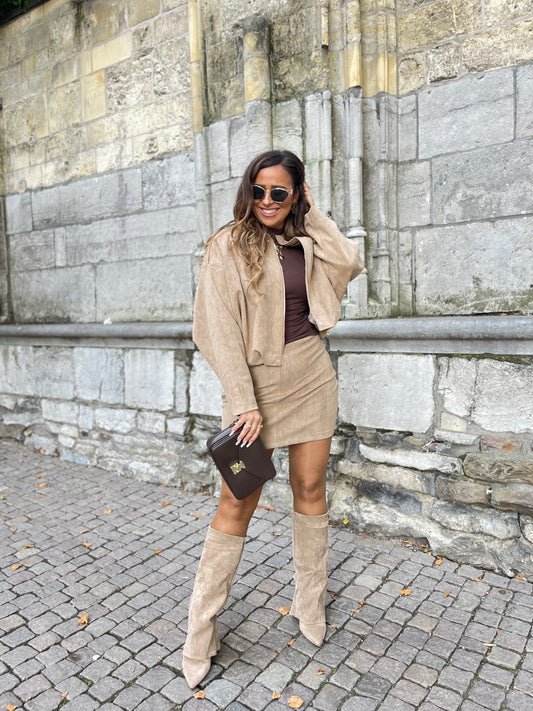 Get It Girl Jacket Beige