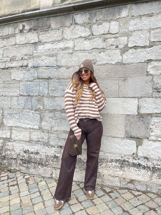 My Heart Stripe Beige - MyBajka